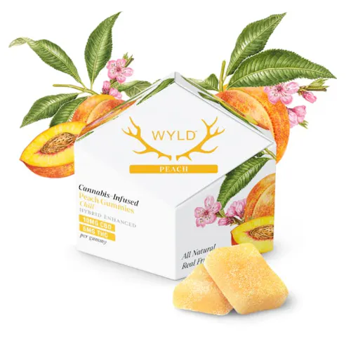 Peach 2:1 CBD + Hybrid Enhanced Gummies-1
