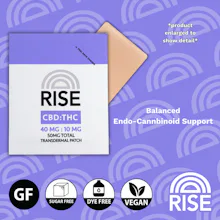 Rise - 40mg Transdermal Patch CBD/THC - Restoration 4:1
