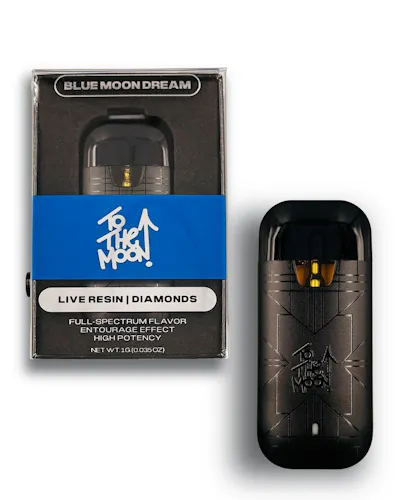 TO THE MOON | BLUE MOON DREAM | LIVE RESIN + DIAMONDS | DISPOSABLE | 1G-active