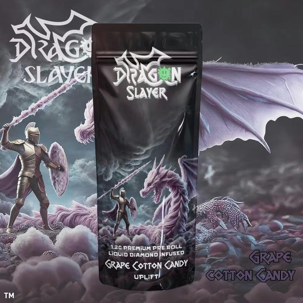 Dragon Slayer - 1.2g Infused Preroll - Grape Cotton Candy