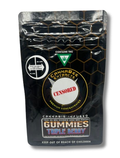 Product: Canna Bee | Triple Berry | Full Spectrum Infused Edibles | 200mg | Hybrid