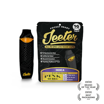 Jeeter - 1g Live Resin Disposable - Pink Bubba - DISPOSABLES by Jeeter at King of Budz