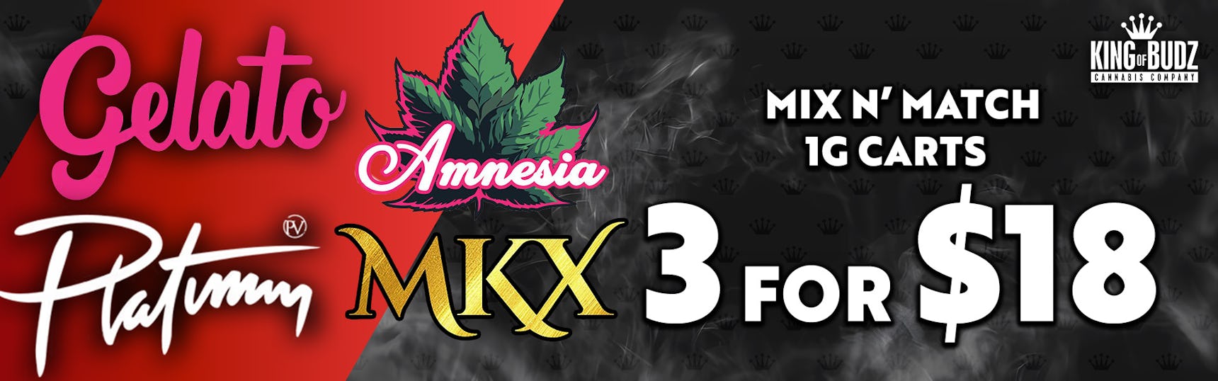 MKX/Amnesia 1g Carts 3/$18