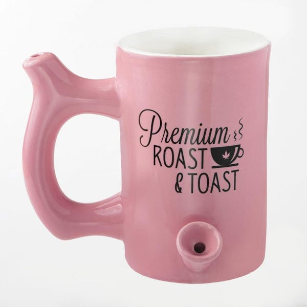 Roast & Toast Ceramic Mug Pipe - Tall Pink