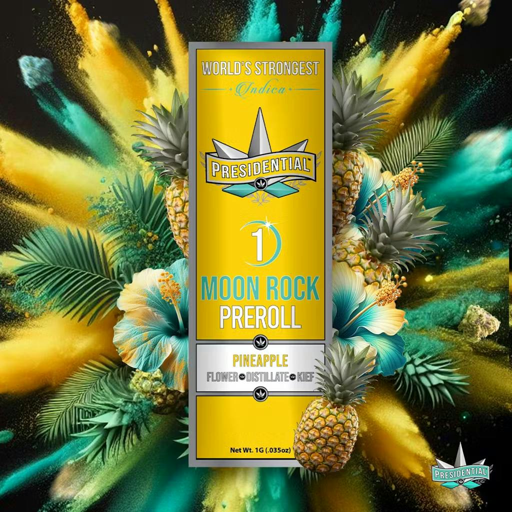 Presidential - 1g Moon Rock Preroll - Pineapple
