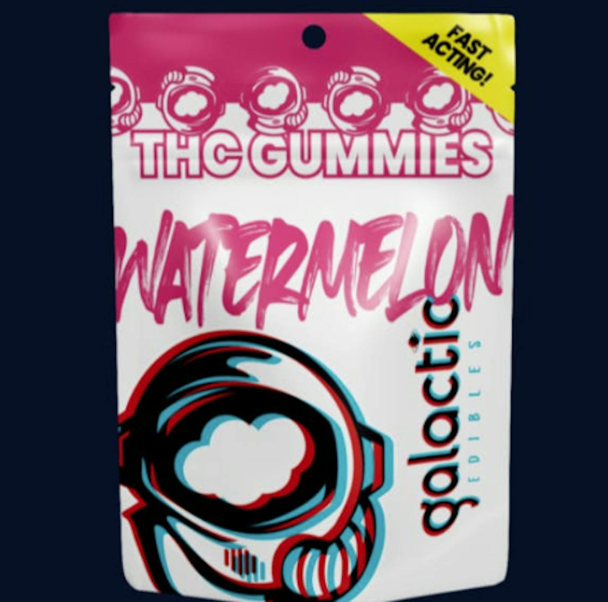 Photo of Galactic Watermelon Fast Acting Gummies 100mg 20pk