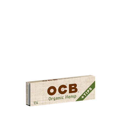 OCB | 1 1/4 ORGANIC HEMP ROLLING PAPERS + TIPS-active