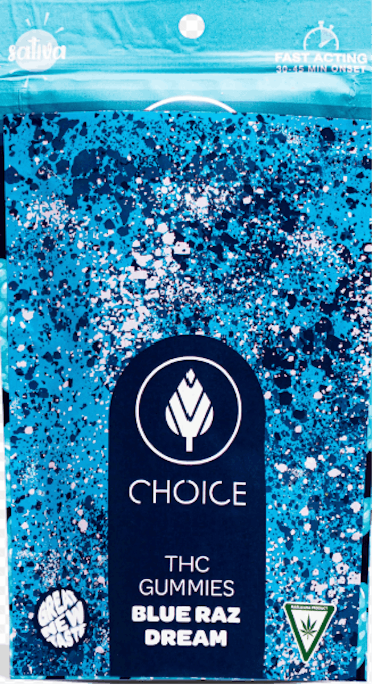 Image of Choice Chews | Blue Raz (Sativa) | 100mg