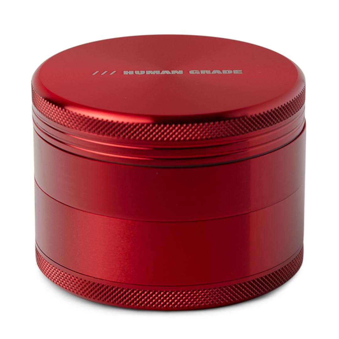Product Human Grade - 4 Piece (2.5") - Aluminum Grinder - Red