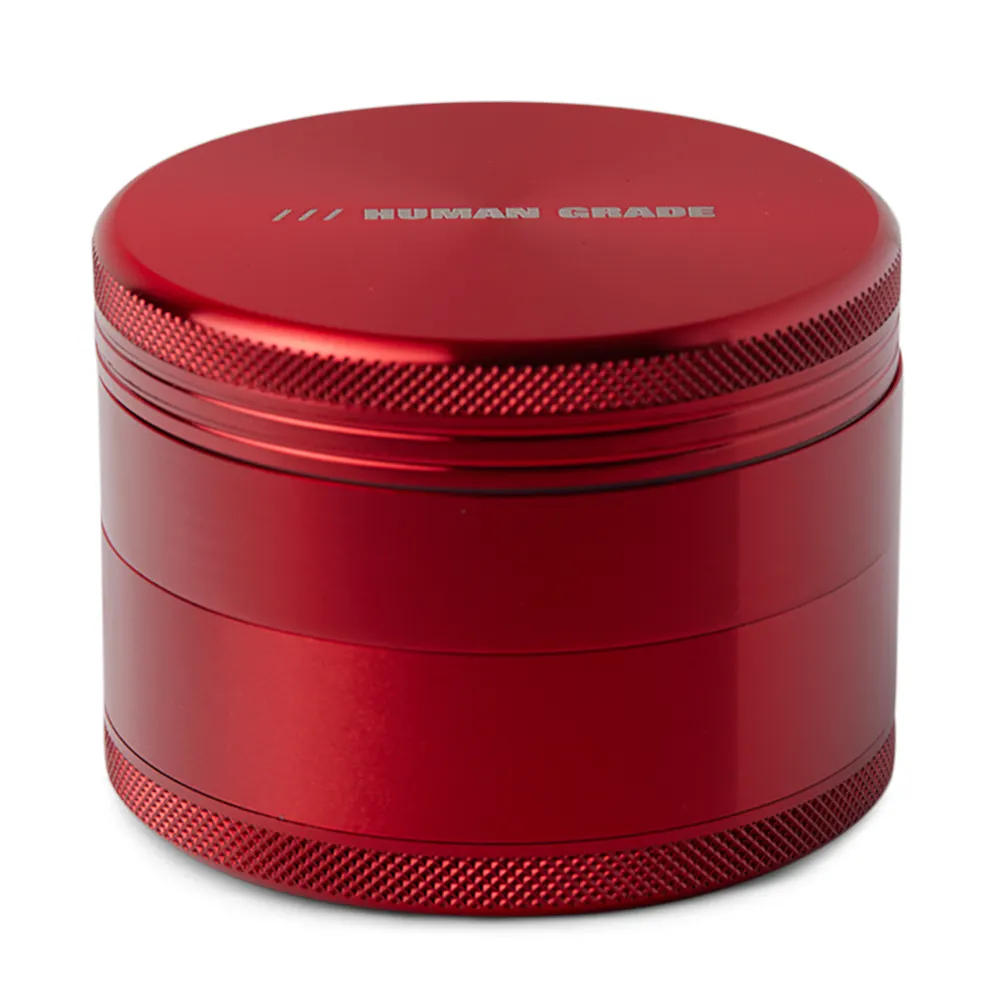 Product Human Grade - 4 Piece (2.5") - Aluminum Grinder - Red