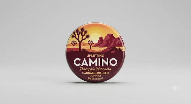 Camino Gummies Uplifting - Pineapple Habanero 20pk/100mg (sativa hybrid, 2.8g)