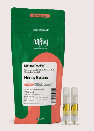 Honey Banana Live Resin 510 Cart Two-Fer | .5g | 2pk-1