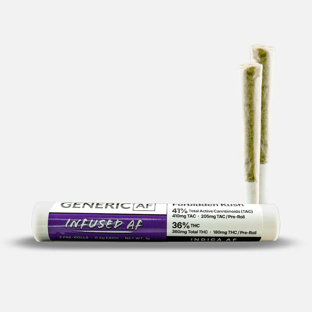 Pre-Roll | Generic AF | Forbidden Kush | Infused | 2ct | 1g