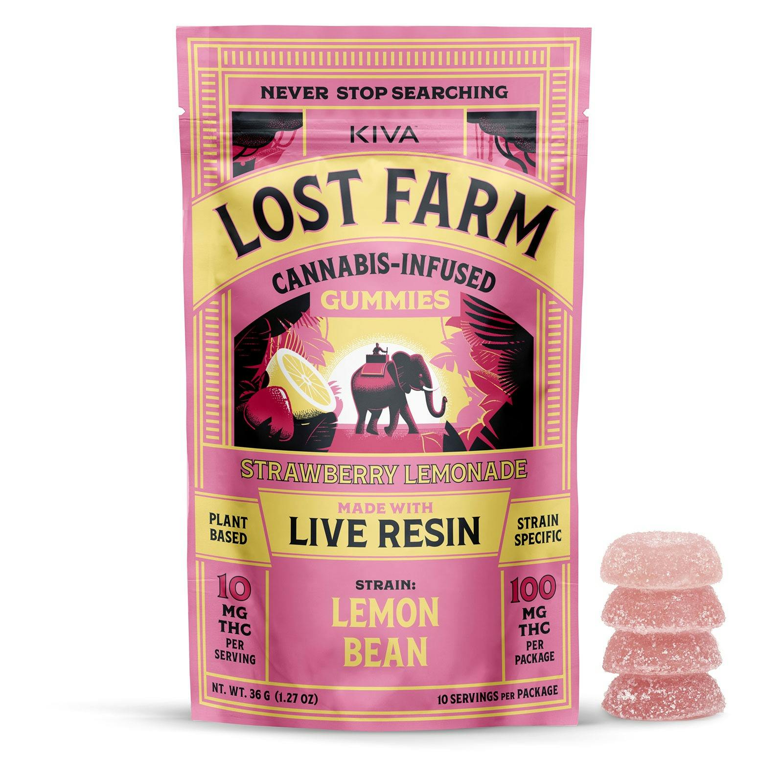 Product Lost Farm Strawberry Lemonade Gummies