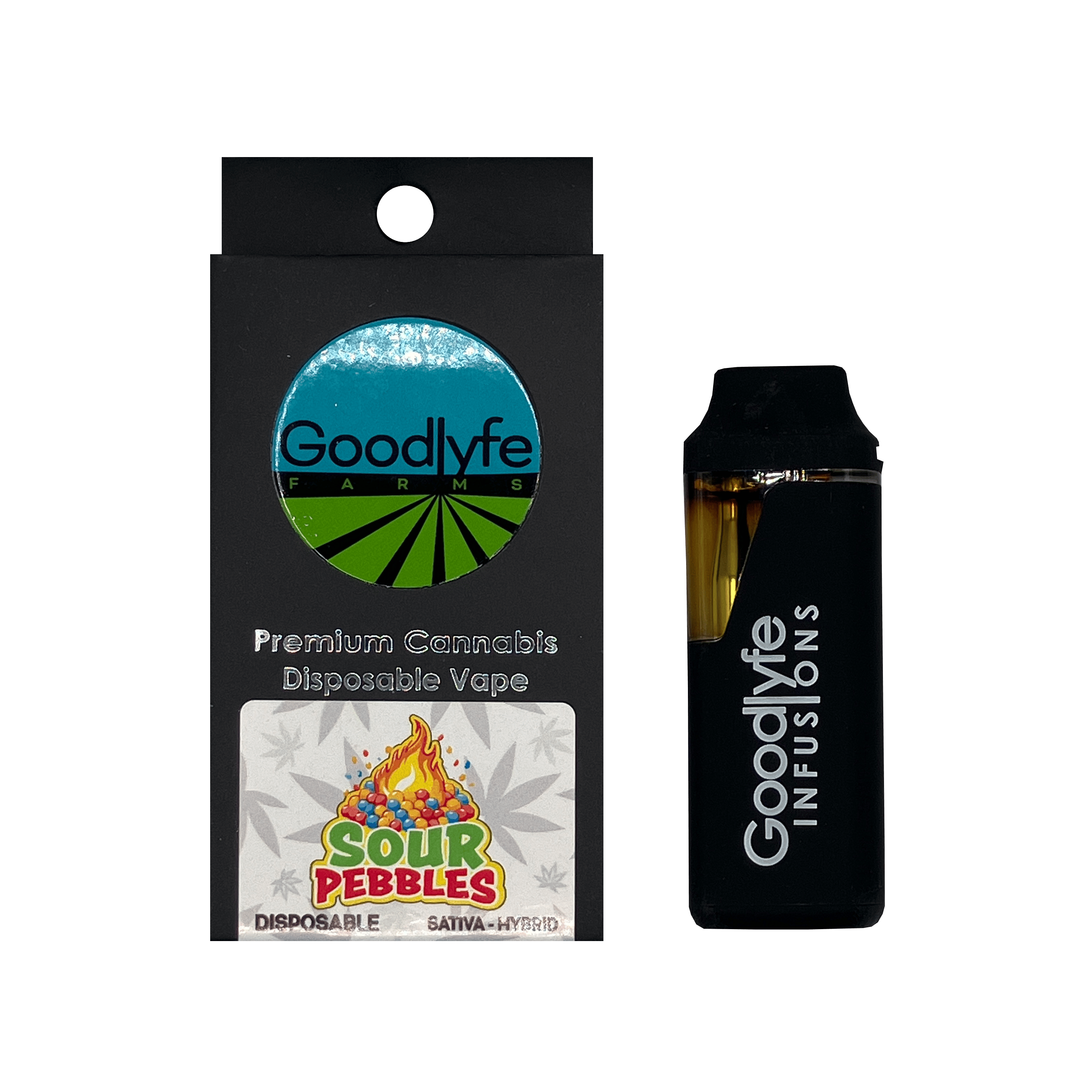Product: Goodlyfe | Disposable Vape - 1g - Sour Pebbles