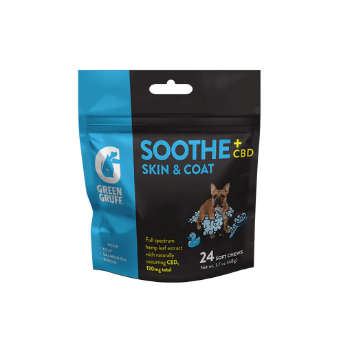 Photo of Green Gruff – SOOTHE Skin & Coat CBD Dog Chew – 24ct.