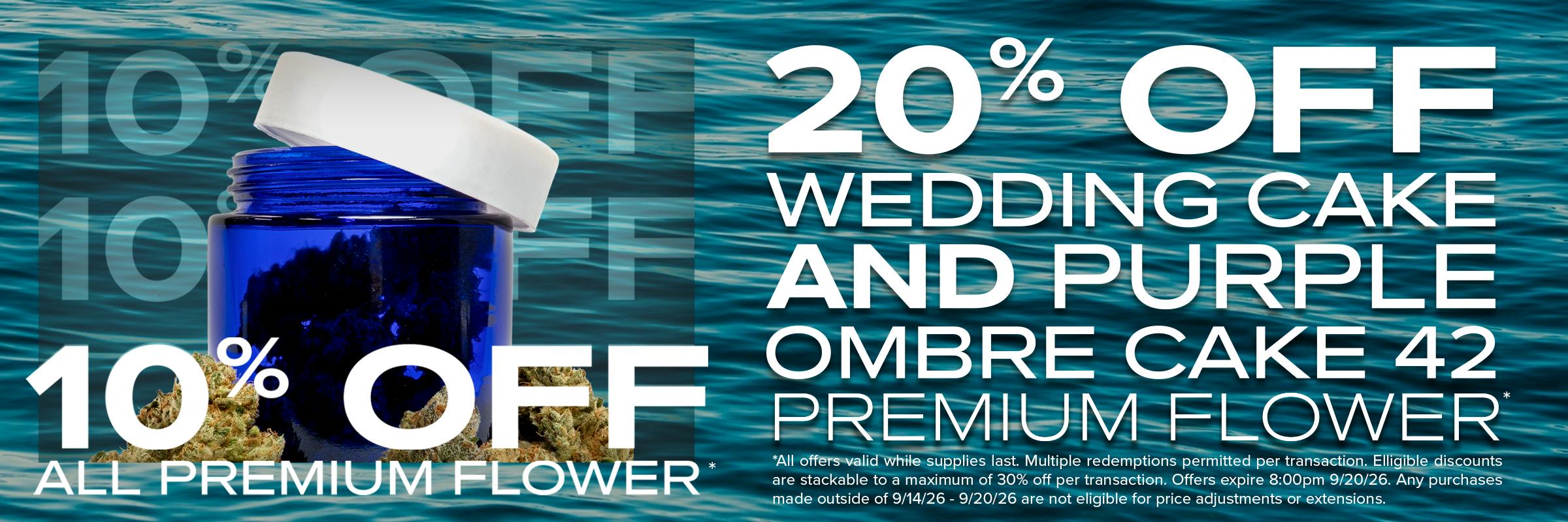 *All offers valid while supplies last. Multiple redemptions permitted per transaction. Elligible discounts are stackable to a maximum of 30% off per transaction. Offers expire 8:00pm 9/20/26. Any purchases made outside of 9/14/26 - 9/20/26 are not eligible for price adjustments or extensions.