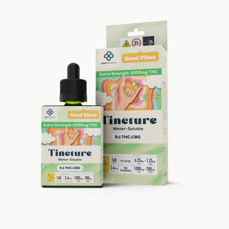 Green Revolution | Good Vibes Tincture | 5:1 THC:CBG | 1g