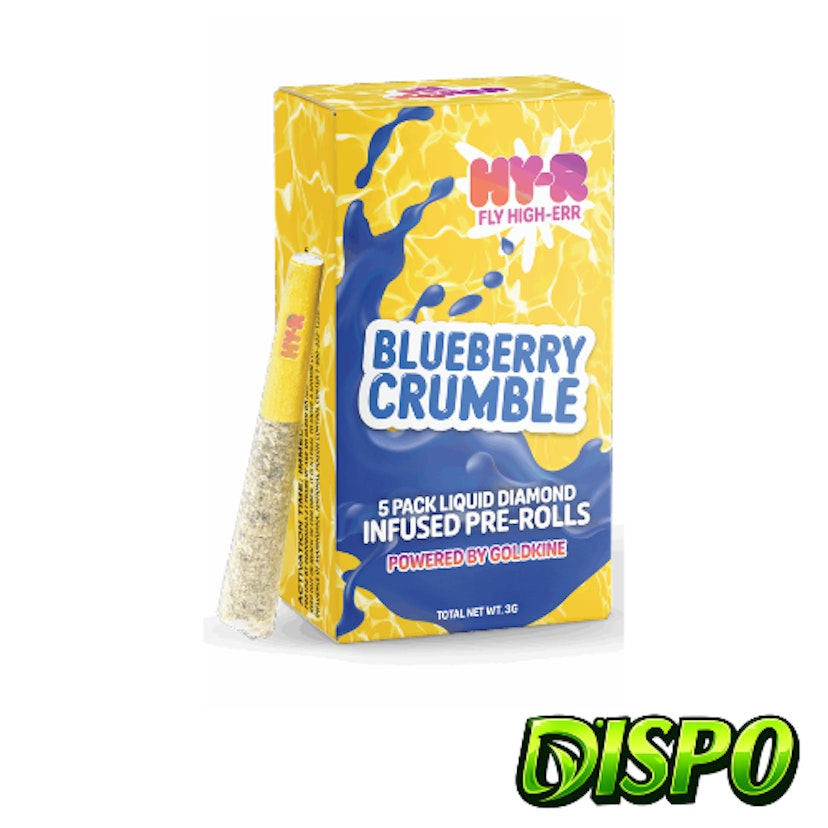 Hy-R - Blueberry Crumble Infused 5pk Pre-Rolls