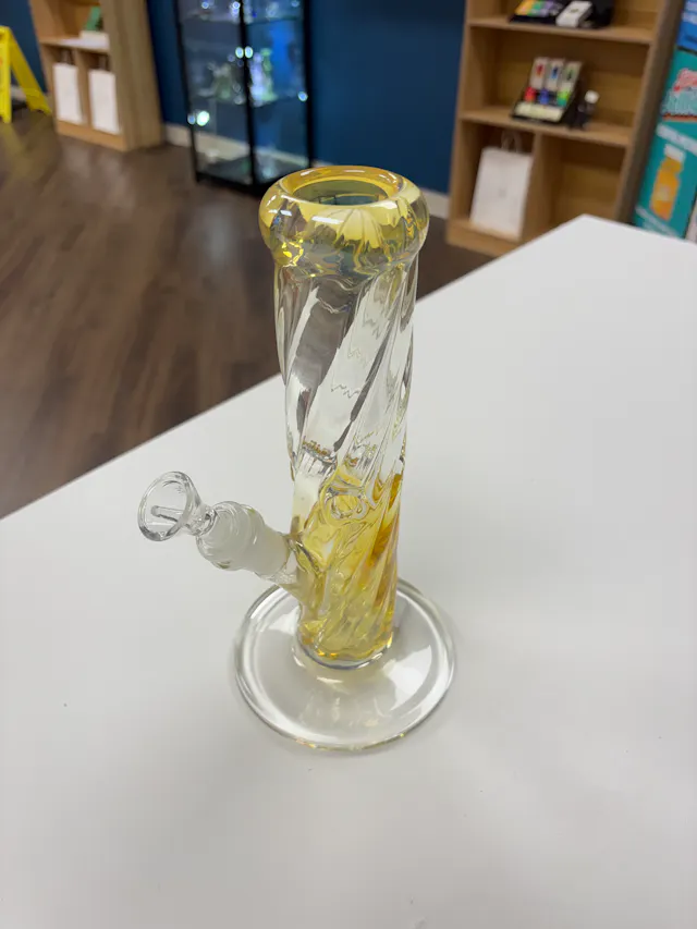 Phoenix Star Glass Sugar Mattys Fume Twist Straight Tube Fume (glassware)