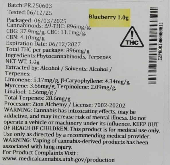 Blueberry Cartridge