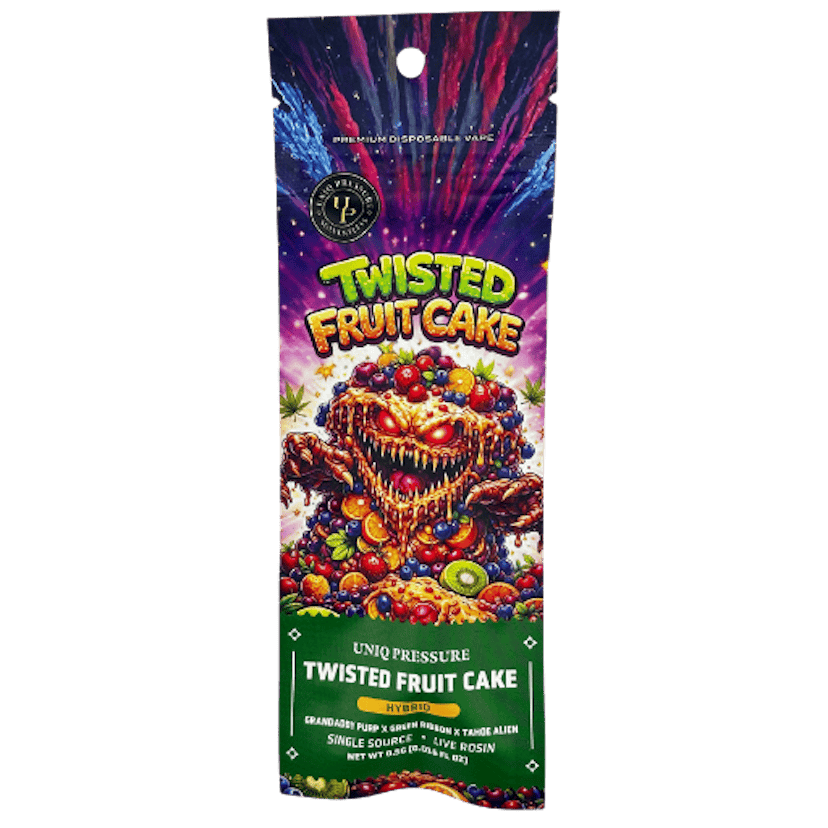 Uniq Rosin Disposable | Twisted Fruit Cake