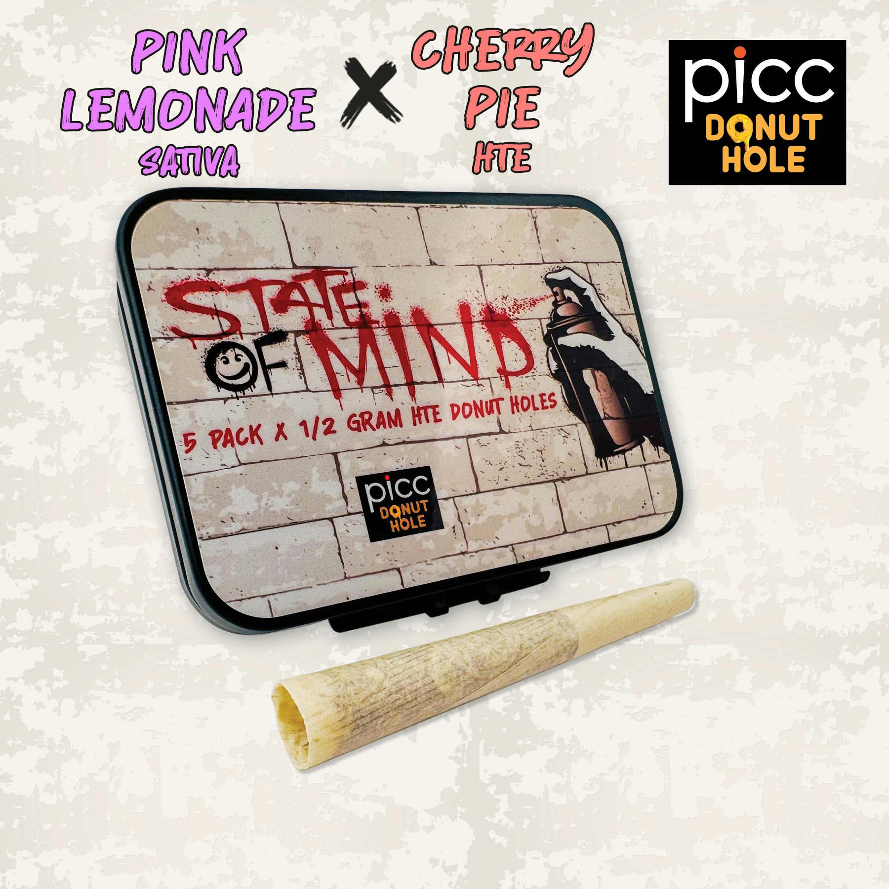 STATE OF MIND | (HTE) Infused Pre-roll | .5G 5-PACK (2.5G) | Pink Lemonade × Cherry Pie (S)
