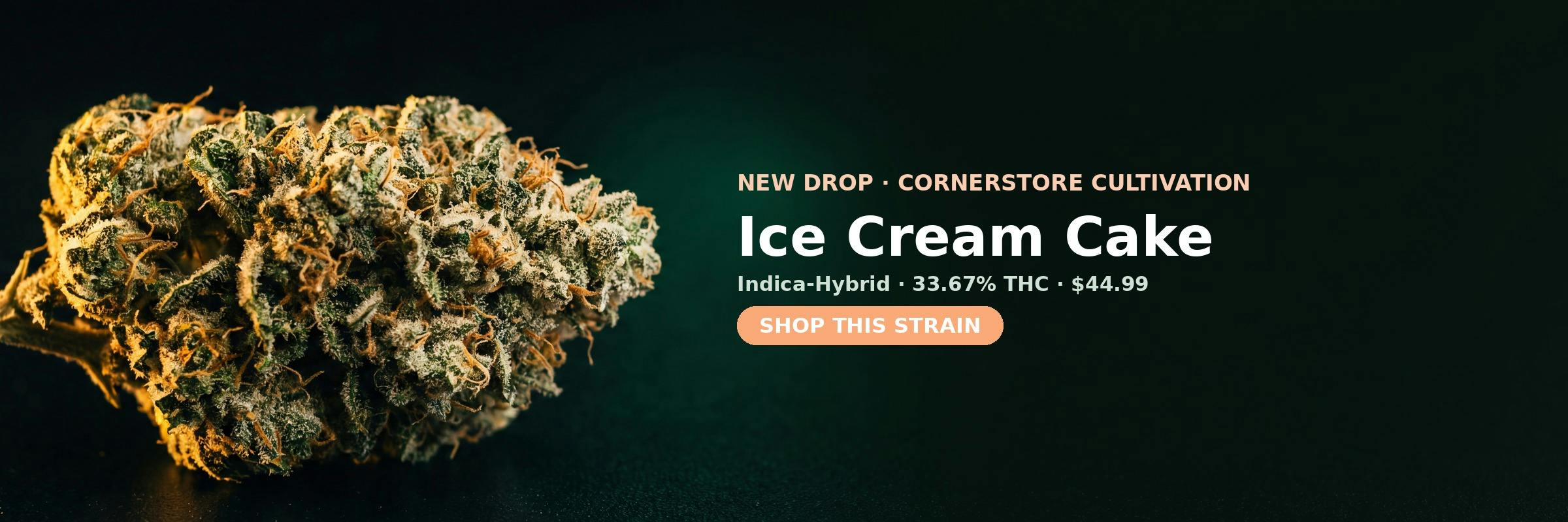 Ice Cream Cake now in stock at Green Legacy DC — 33.67% THC