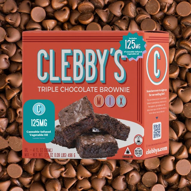 Triple Chocolate Brownie (H) - 250mg Brownie Mix - Clebby's - Image 1