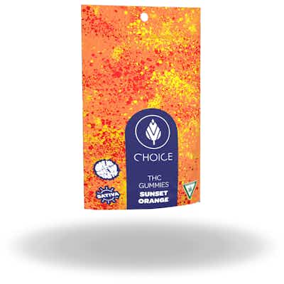 Product: Choice Chews | Sunset Orange Sativa Gummies | 200mg*