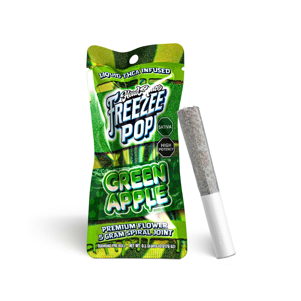 Photo of Green Apple Freeze Pop THCa Pre-Roll