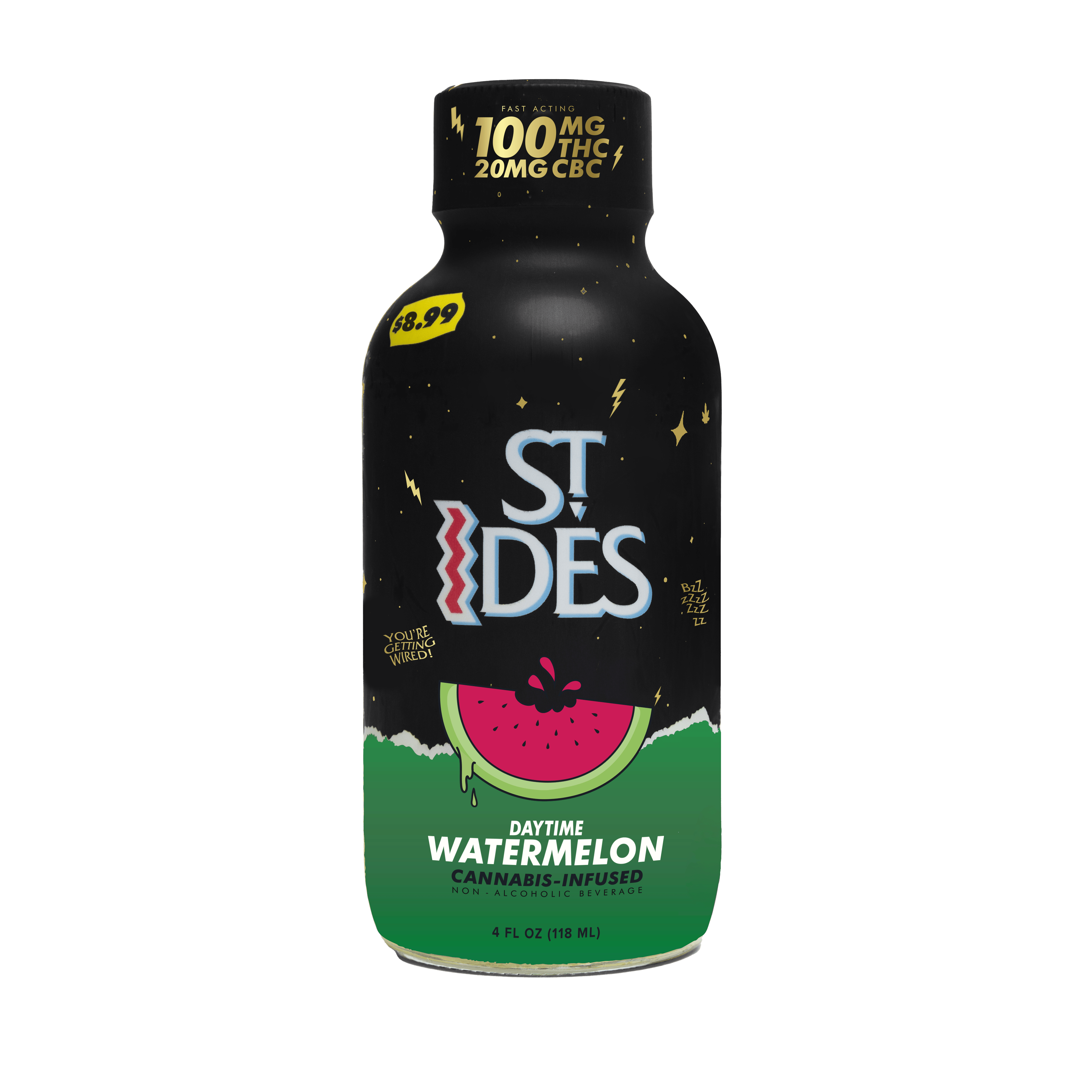 St. Ides | Daytime Watermelon Shot | 10:2 THC:CBC | 100mg | HYRBA