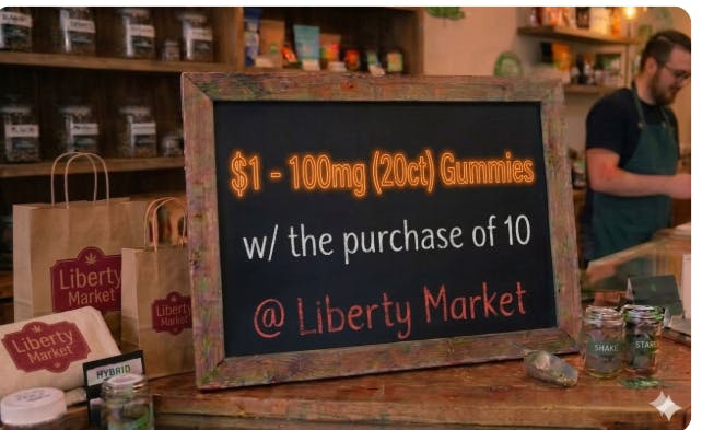 Orange Zen Cannabis 100mg 10:1 gummie $1