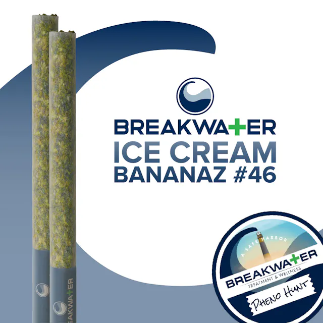 Breakwater Pre-Roll Pack Ice Cream Bananaz #46 2pk/1g (hybrid, packs)
