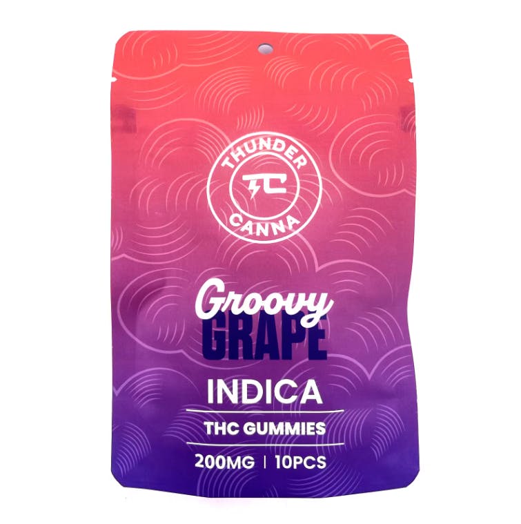 Thunder Canna - 200mg Gummies - Groovy Grape