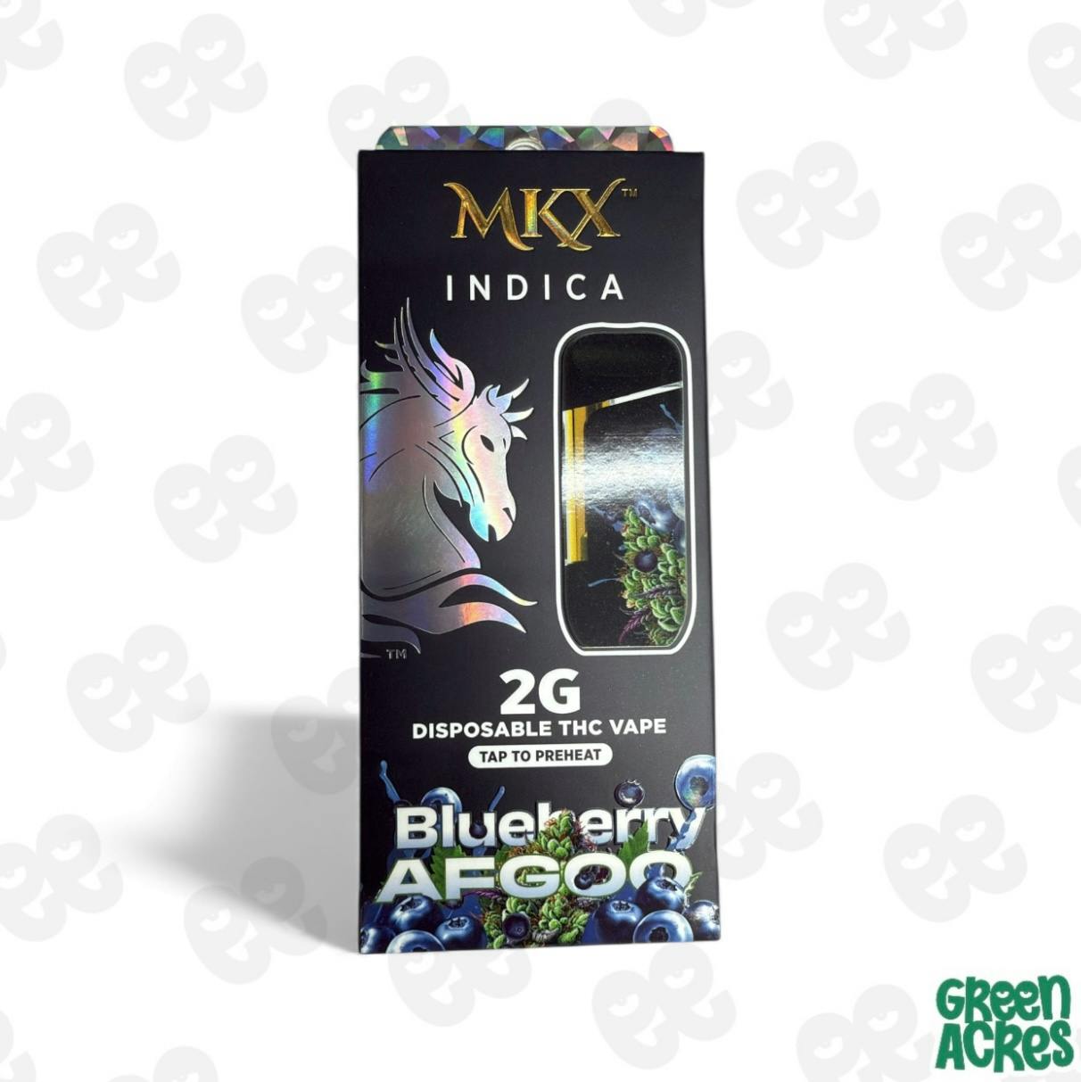 2g MKX Disposable - Blueberry Afgoo 2g Disposable - Indica | Green