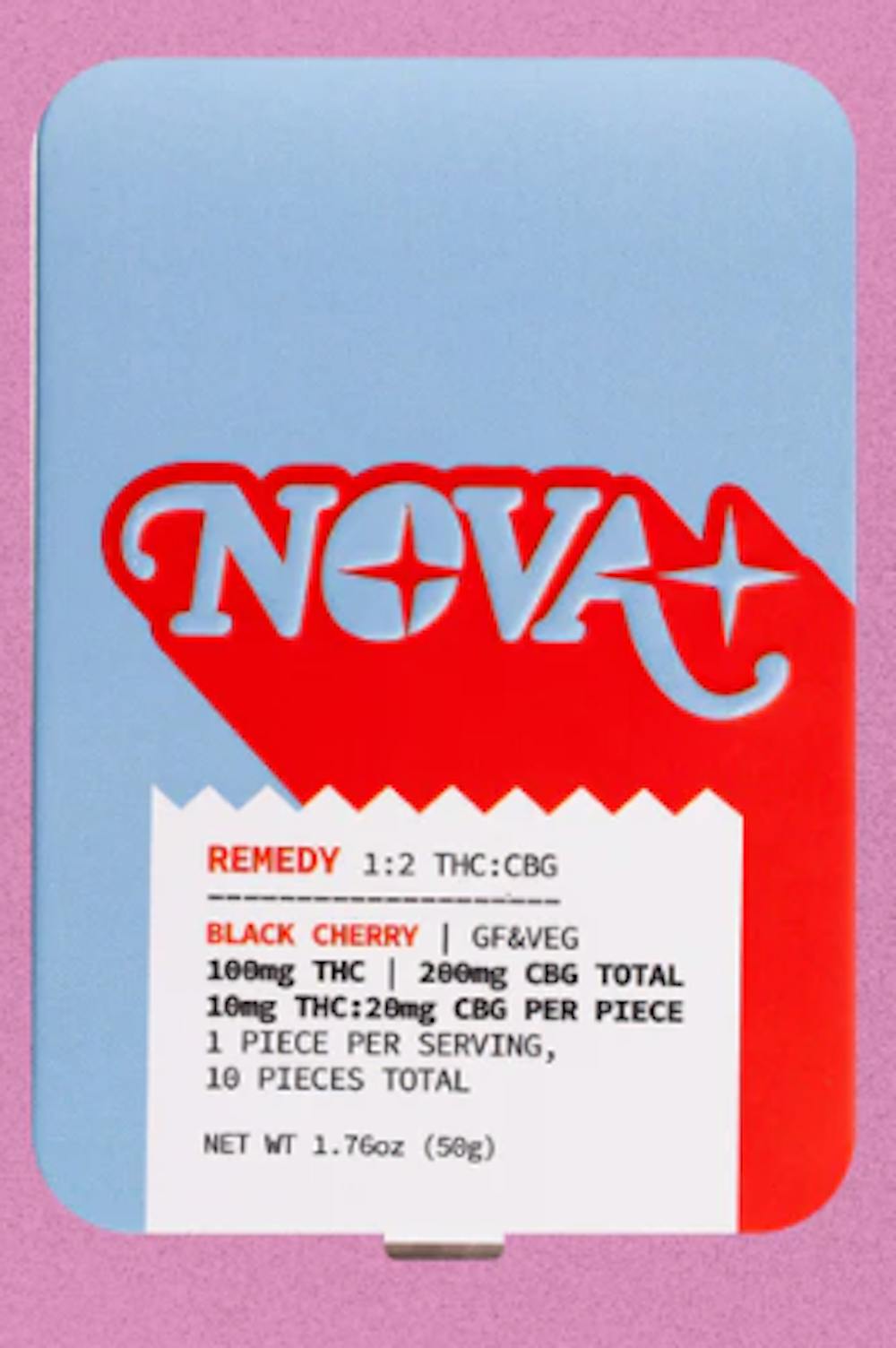 Product Gummies | Black Cherry Remedy (S/H) | 10mg THC: 20mg CBG | Nova