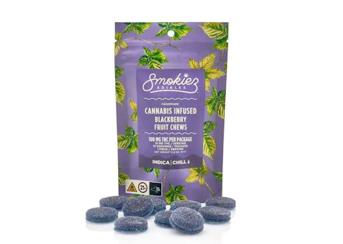 Smokiez |  Sweet Blackberry | 100MG Fruit Chew-active