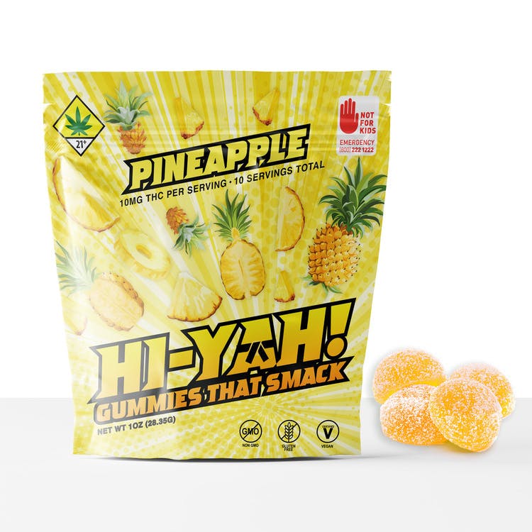 Hi-Yah: Pineapple - Hash Rosin Gummies 10pk 100mg
