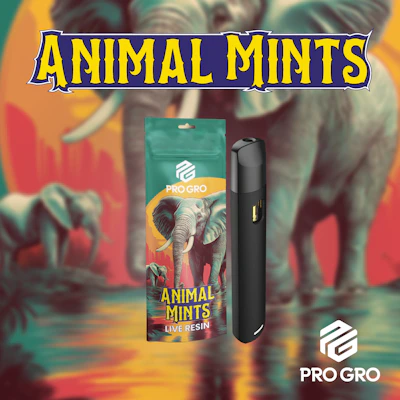 Animal Mints 1g Live Resin Disposable - DISPOSABLES by Pro Gro at King of Budz