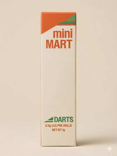 mini MART - 2 Pack 0.5g Prerolls - Tropicana Banana - PRE_ROLLS by Mini MART at King of Budz