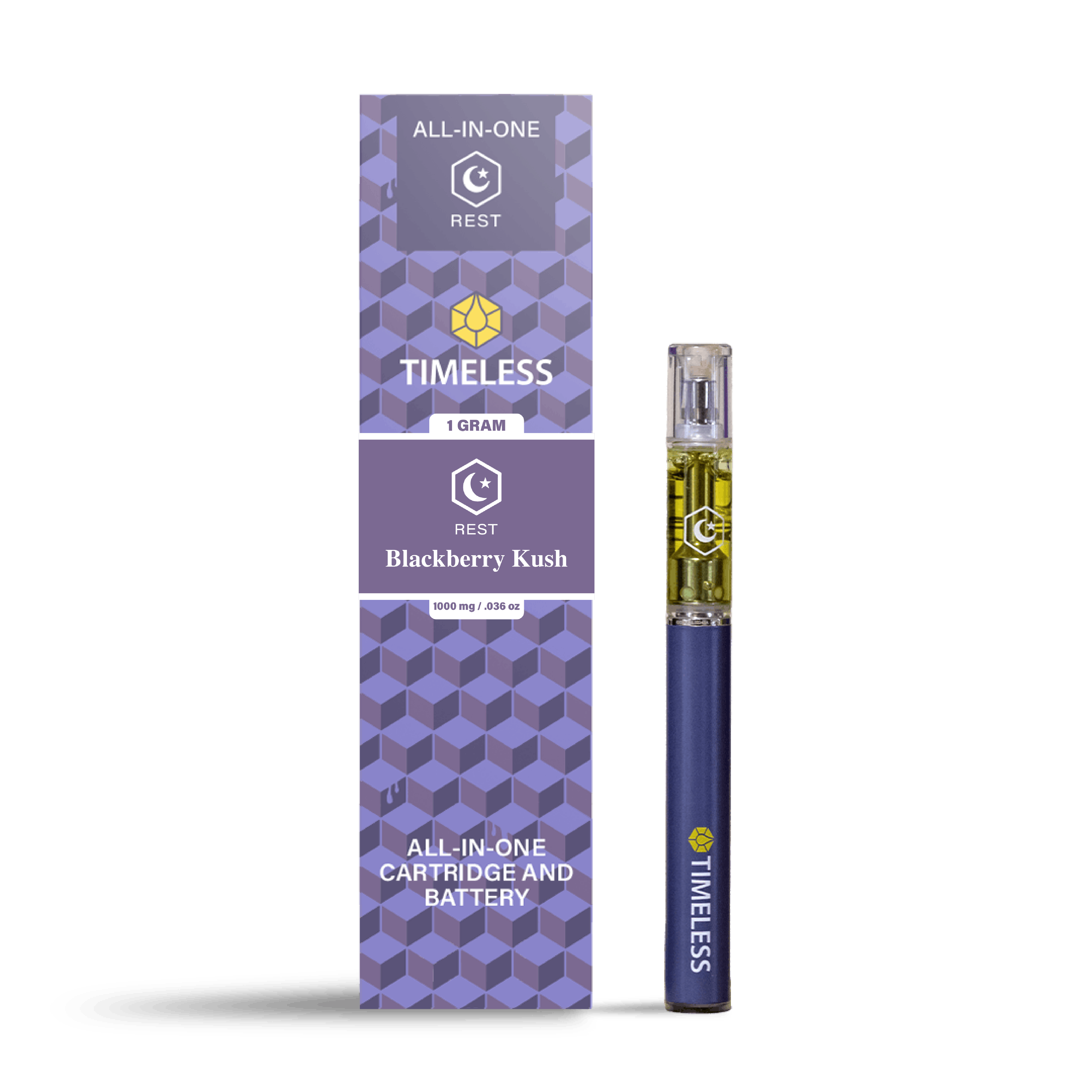 Photo of Timeless All-in-One Blackberry Kush Rest Cartridge | 1g