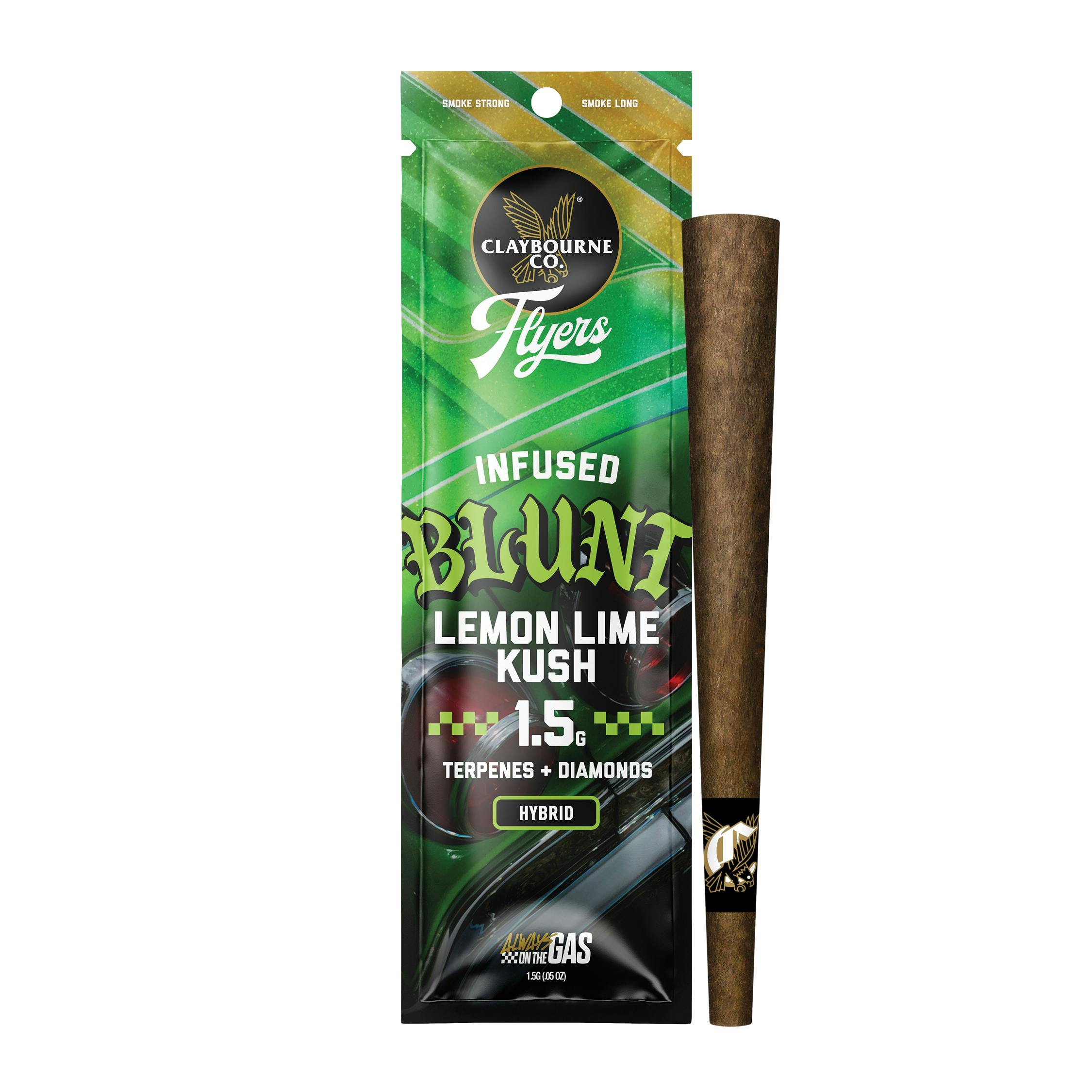 Claybourne | Lemon Lime Kush | Infused Blunt | Pre-Roll 1ct