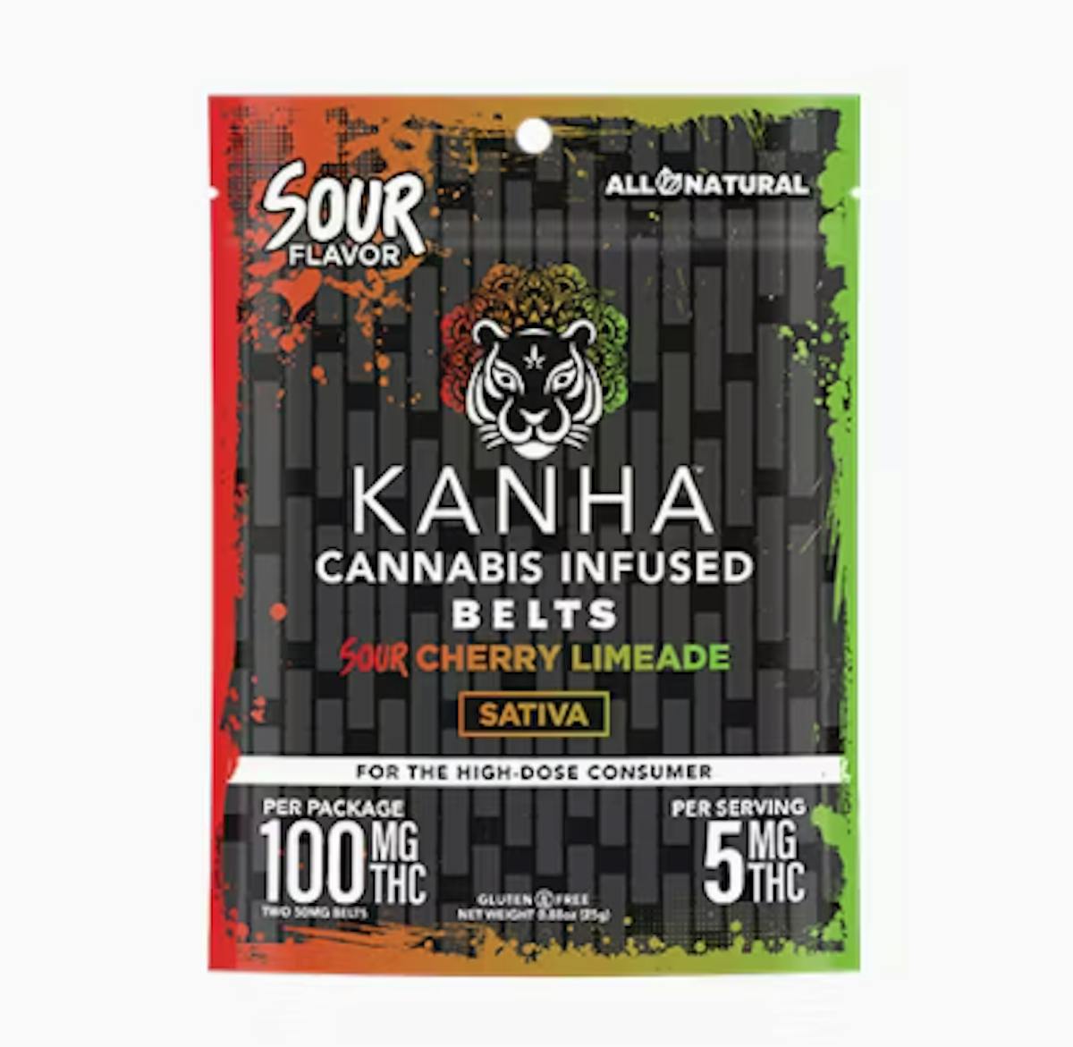 Photo of Kanha Sour Cherry Limeade Belts 100mg 4pk