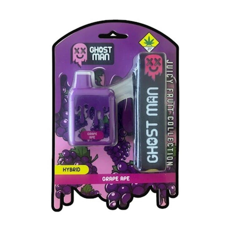 【 CRD】LIVELINE--Grape Monster 1ml Grape Ape Liquid Live Resin Flavored Disposable Cartridge