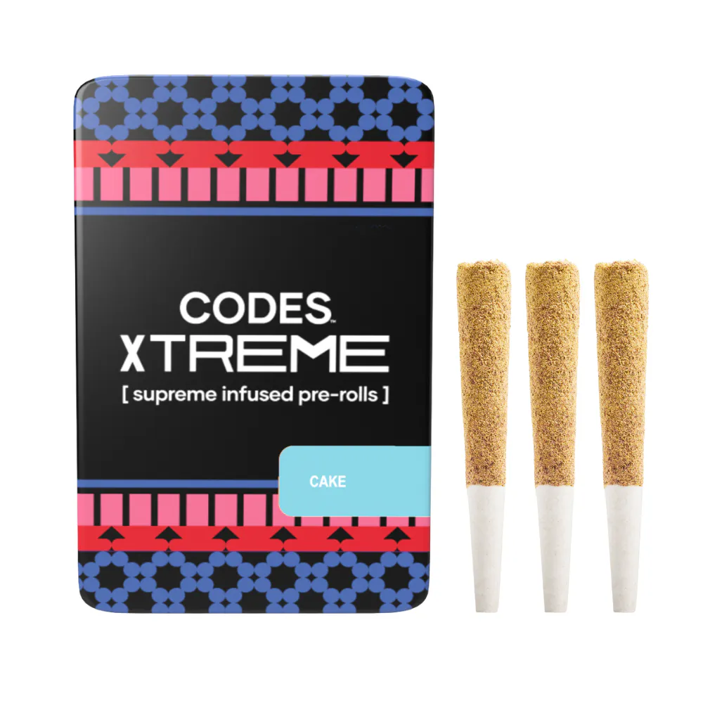 Codes: Infused Pre-Roll Pack | Cake x Jealousy Split | Xtreme J's
