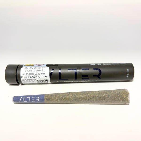 Alter - Purple Cookie Dough Preroll at Silk Road NYC, Jamaica Queens