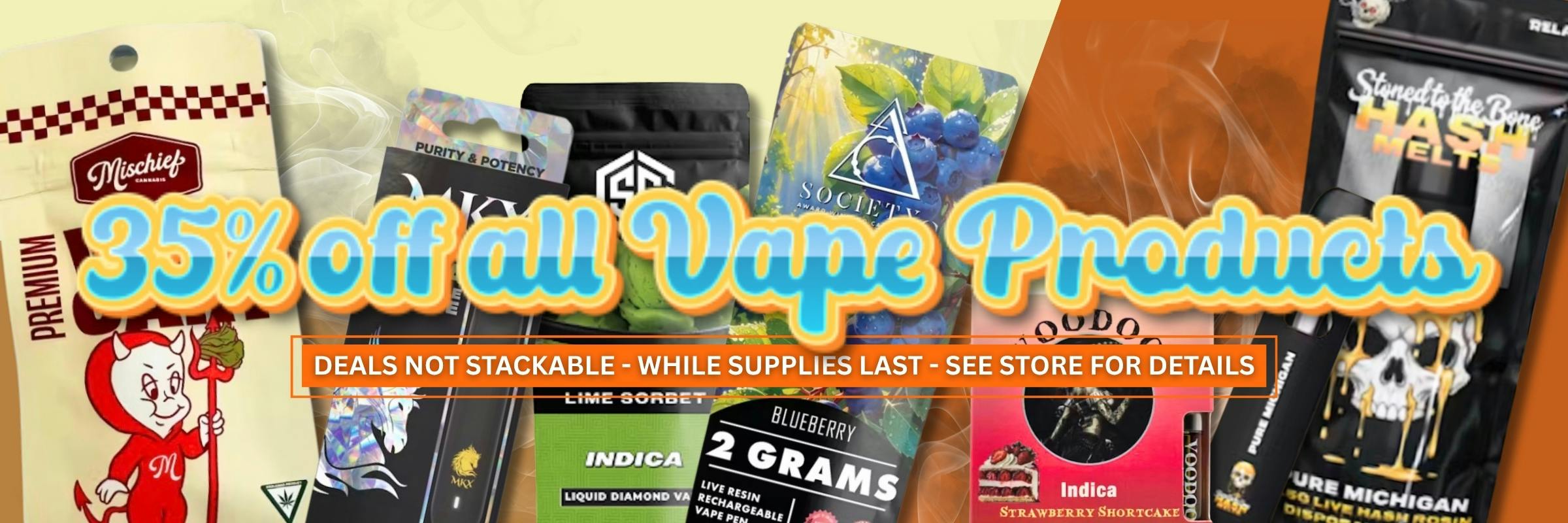35% off all Vape Products at NOBO Muskegon