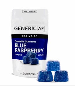 Generic AF Blue Raspberry | Gummie | 100 mg | Central Processors NY