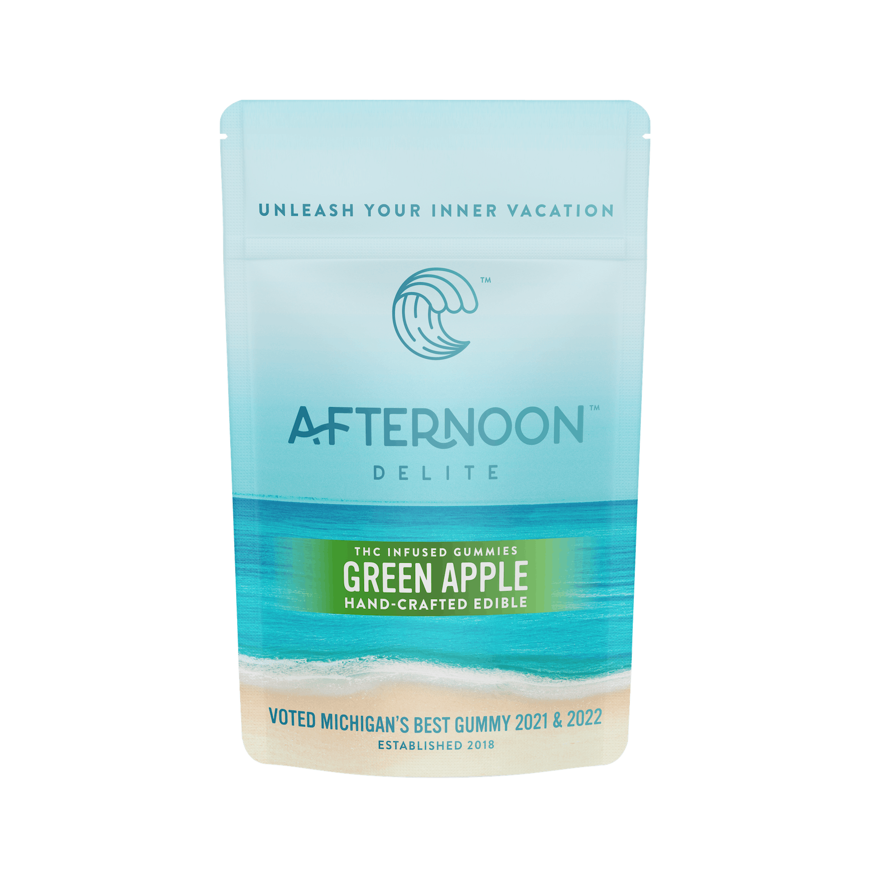 Afternoon Delite - 200mg Gummies - Green Apple